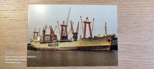 Postcard freight ship - postcard, nedlloyd
