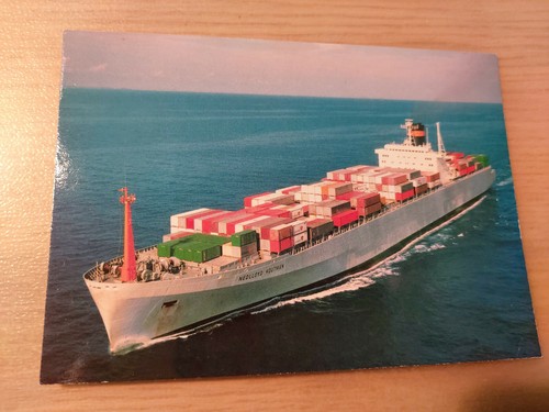 Postcard freight ship - postcard,